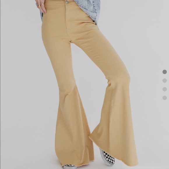 Three Bird Nest - Yellow Flare Pant - Picture 1 of 3